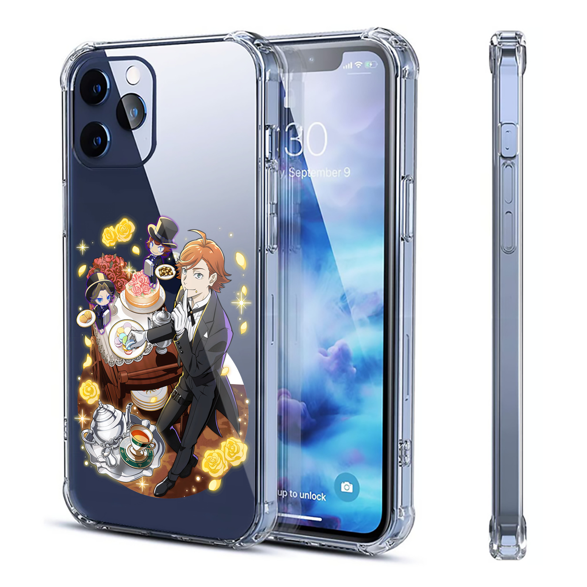 （画像用） 文豪ストレイドッグス Bungo Stray Dogs 【iPhone 12シリーズ対応】透明スマホケース（クリアソフトケース）